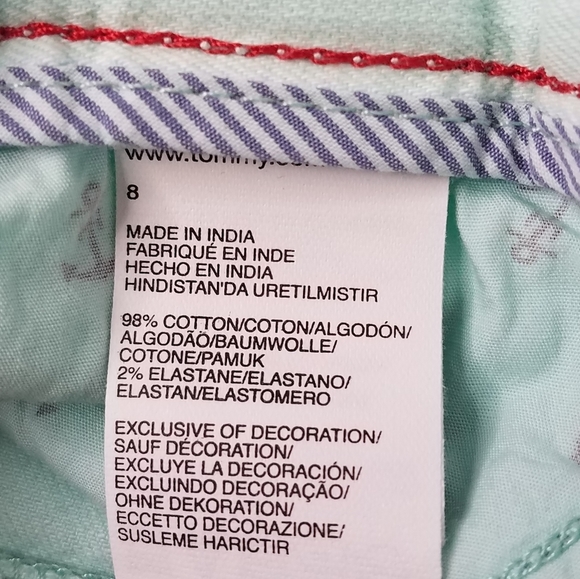 Tommy Hilfiger Women's Size 8 Denim Shorts Mint Green - Picture 7 of 11